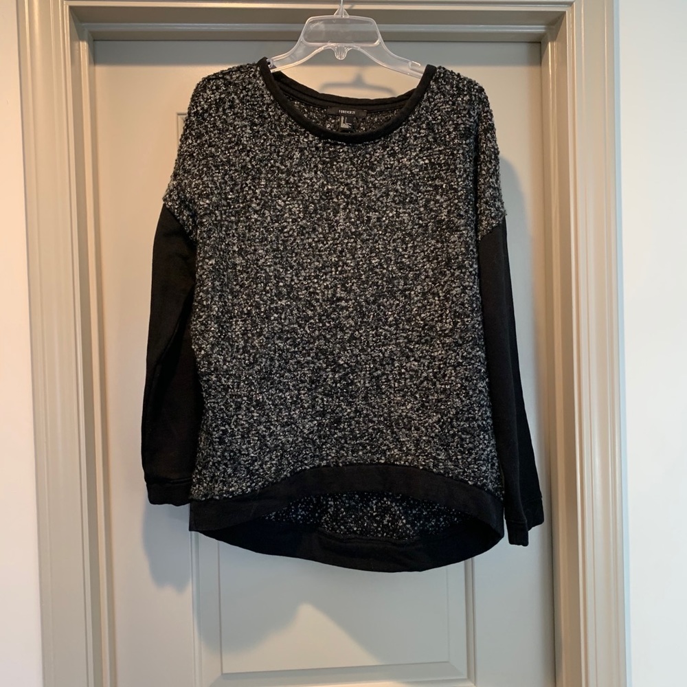 Forever 21 Black Speckled Sweater